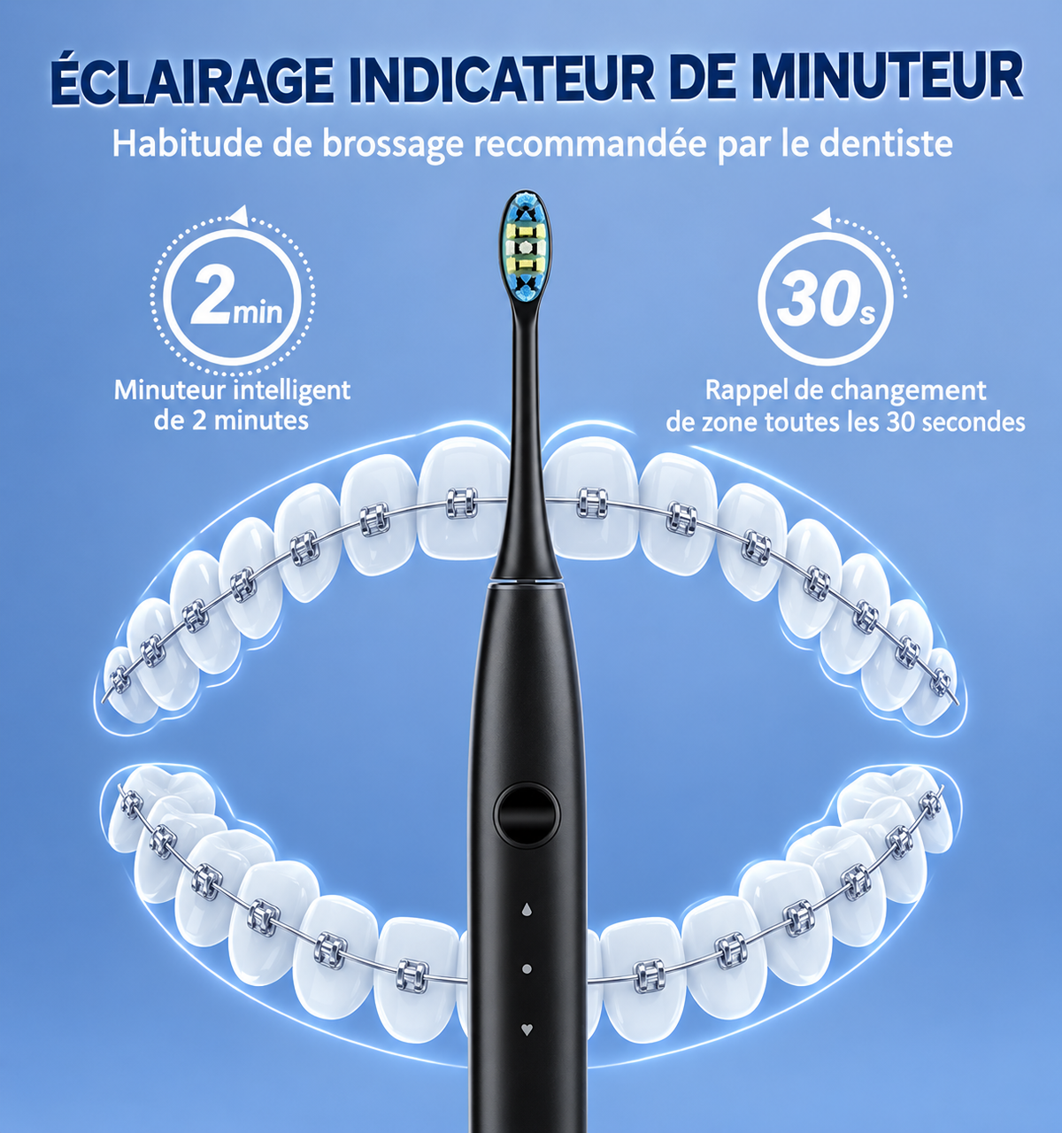 Aurée — La brosse électrique pensée pour les porteurs de bagues et gouttières