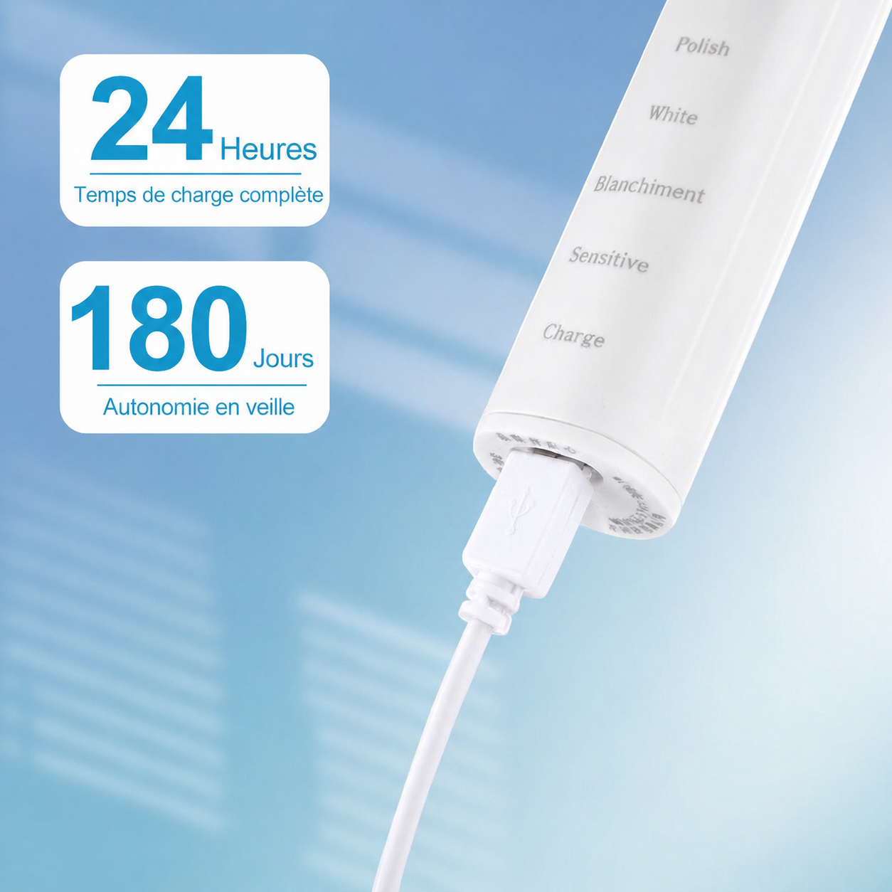 Brosse à Dents Électrique Sonique Infinite FrenchSmile – 5 Modes