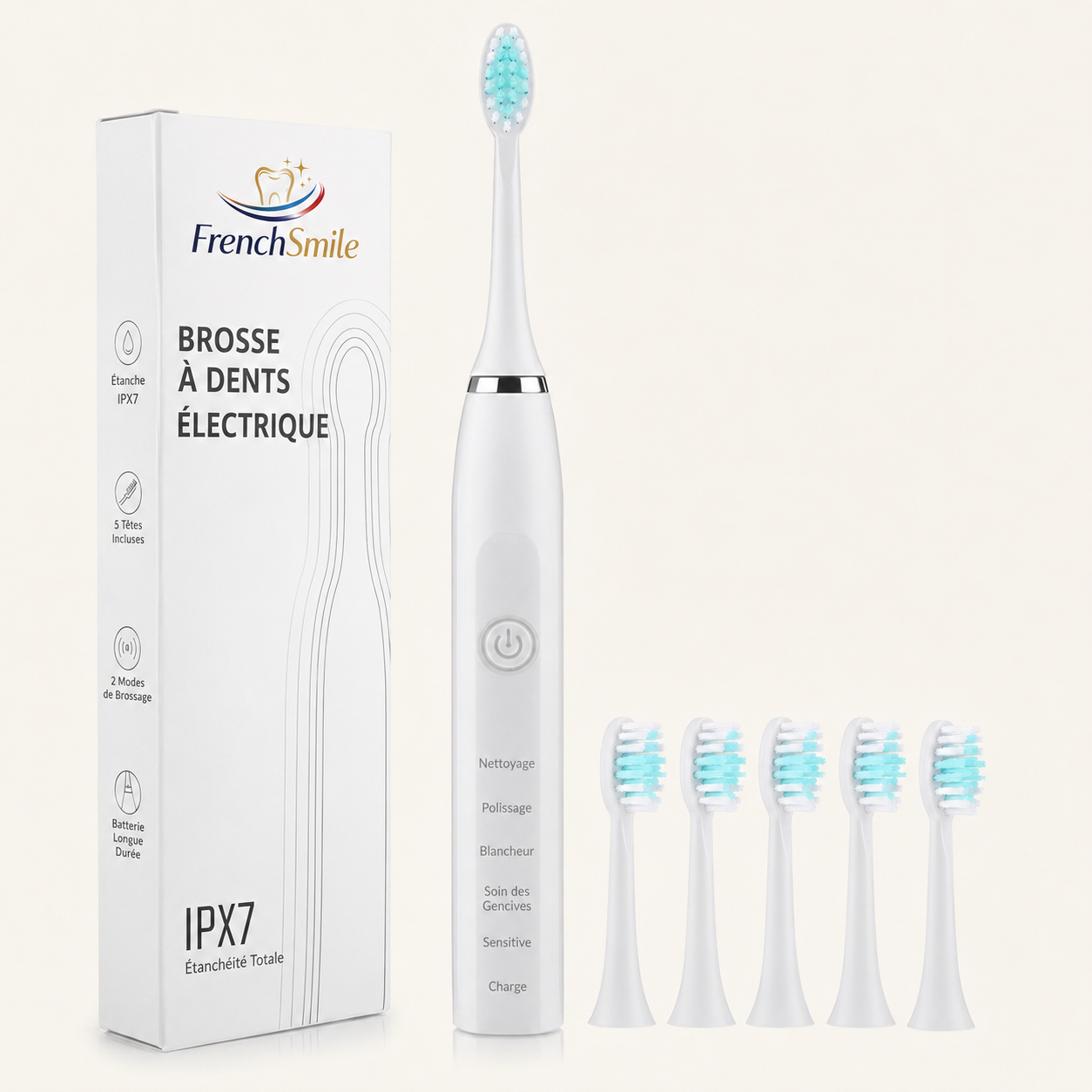 Brosse à Dents Électrique Sonique Infinite FrenchSmile – 5 Modes
