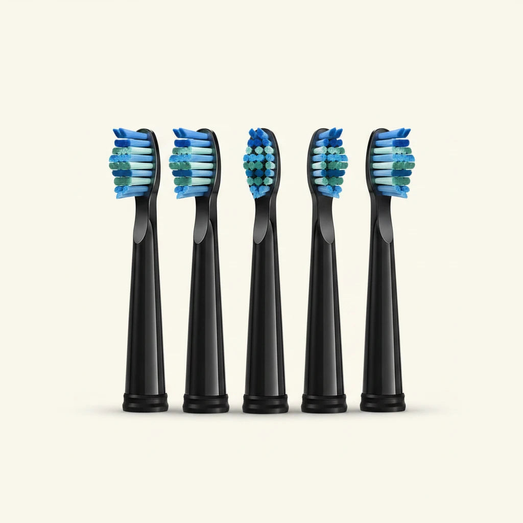 Kit de 5 têtes de rechange FrenchSmile Blanc/Noir