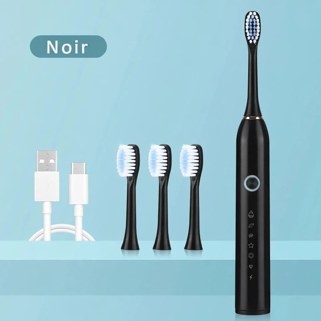 Brosse à Dents Électrique Sonique FrenchSmile — Blancheur Visible en 14 Jours